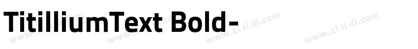 TitilliumText Bold字体转换